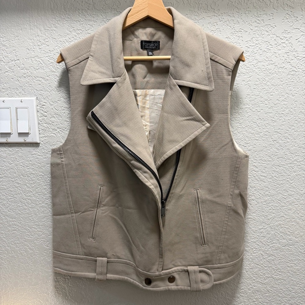 Topshop Light Tan Vest